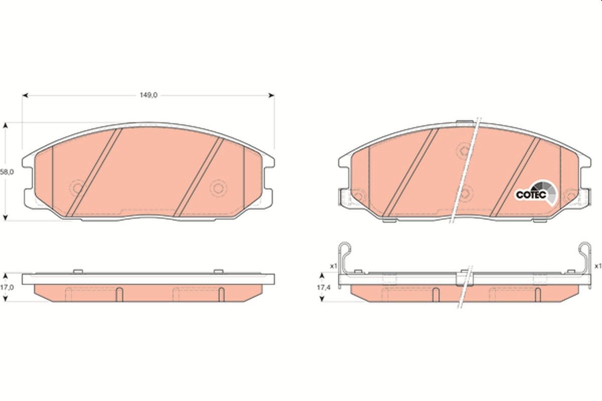 OEM TRW GDB3382 AVANT 308,00 OEM TRW GDB3412 AVANT 290,00 OEM LPR TRW 5SP640 GDB