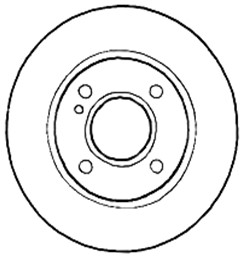 DISQUE DE FREIN AVANT FORD