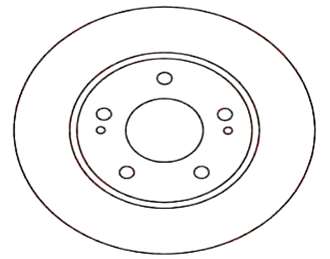 L200/TRITON 2,5 DI-D DISQUE DE FREIN MITSUBISHI L200